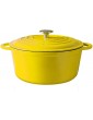 Enameled Cast Iron Casserole Dish with Lid Non-Stick Dutch Oven Cooking Pan Pot for Steam Braise Bake Broil Saute Simmer Roast Pink 4.6L Color : Red Size : 2.4L 2.4L Y - B09V5H7BHZI