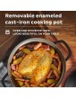Instant Electric Precision Dutch Oven 5-in-1: Braise Slow Cook Sear Sauté Cooking Pan Food Warmer Enamel Coated Cast Iron 6-Quart 1500W Matte Black - B096GXVCSMW