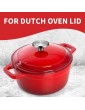 Sahkgye 6 Sets Dutch Oven Knob Steel Replacement Knob Pot Lid Handle for Aldi Lodge Enameled Dutch Oven - B09VGQFM1PY
