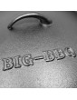 ToCis Big BBQ Dutch Oven Made from Cast Iron Ready Baked Cooking Pot Made of Cast Iron – With Lid Lifter Lid or Pot Stand – With and without Feet - B011KWB438N
