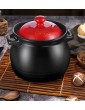 YISUPP Heavy Duty Claypot Replaces Both Dutch Oven and Stock Pot Upgrade Nutrition and Delicious Cooking Clay Pot Non-Stick Pan Durable Essential for Kitchen,black-3.5L - B09ZLDNVRBF