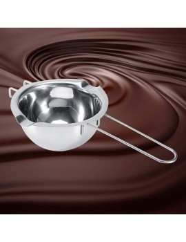 Chocolate Melting Pot Stainless Steel Double Boiler Pot Double Spouts Chocolate Melting Pan for Melting Chocolate Caramel Butter Candy Soap Candle Making - B09ZPNSQQLH