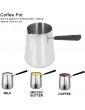 Crucible 900 ml Pouring spout for Heating Butter -Free Design Stainless Steel for Cooking - B09W34WJ1WK