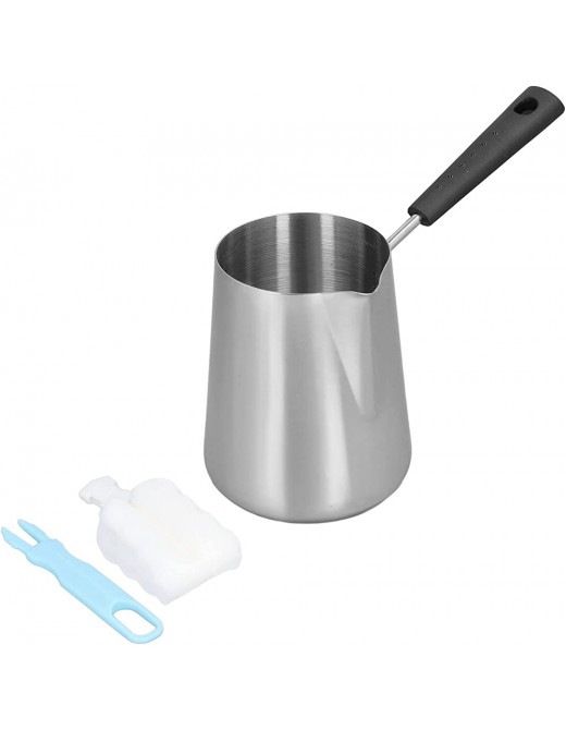 Crucible 900 ml Pouring spout for Heating Butter -Free Design Stainless Steel for Cooking - B09W34WJ1WK