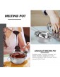 EXCEART 1 Set Stainless Steel Double Boiler Pot with Handle Wax Candy Chocolate Melting Pot for Kitchen Baking - B08ZCGJJM5V