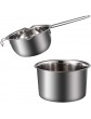 EXCEART 1 Set Stainless Steel Double Boiler Pot with Handle Wax Candy Chocolate Melting Pot for Kitchen Baking - B08ZCGJJM5V