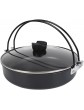 Gaeirt Hot Pot Cooking Pan Safer To Use Easy To Move Stable Heat Distribution with Two Handles for Serving Noodles Shabu Shabu or Stews - B0B2Z16WTWG