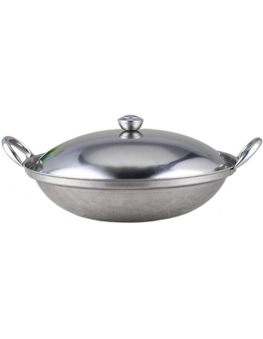 Hemoton Hot Pot Pan Stainless Steel Shabu Shabu Hot Pot for Induction Cooktop Gas Stove - B09VBKFCLJD
