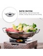 Luxshiny Stainless Steel Cooking Pot Stir Fry Pan Chinese Hot Pot With Lid Cookware Shabu Hotpot Cooking Pot 10inch - B09Y1RBWJXM