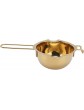 Melting Pot Hanging Ear Design Cheese Melting Pot Durable Convenient to Use for Kitchen for CookwareGold - B09SFH49MKZ