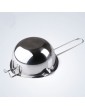 Melting Pot Stainless Steel Double Boiler 600ML Double Spouts with Heat Resistant Handle Silver for Wax Candle Butter Chocolate Cheese Double Boilers - B09YHFL9KTA