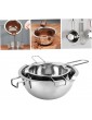 Odoukey Chocolate Melting Pot,Double Boiler Heat Melting Pot Stainless Steel for Chocolate Butter Cheese Caramel Candy Wax 1000ml 400ml 2PCS - B09TVZLVTPI