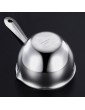 Operitacx Stainless Steel Cheese Melting Pot with Handle Mini Butter Melting Pot Container for Melting Chocolate Candy and Candle Making 120ml - B09YR1W6YTH