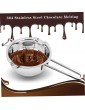 Rachlicy Double Boiler Chocolate Melting Pot Heat Melting Pot Stainless Steel Melting Pot for Butter Cheese Caramel Candy Wax Making Kit 1000ml 400ml 2PCS - B09SWGXGVRG