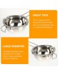 SOLUSTRE Double Boiler Pot Stainless Steel Melting Pot Butter Warmer Melt Bowl for Melting Soap Wax Candle Cheese Candy - B09S6JG24XJ