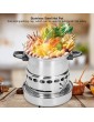 Stainless Steel Hot Pot Stove Fire Boiler Kit for Camping for Kitchen - B09TY8W122B