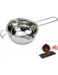 WANGZAIZAI 400ml 304 Stainless Steel Melting Bowl Melting Pot for Butter Melting Pot Stainless Steel High Quality Water Bath Melting Bowl for Chocolate Cheese Sugar Butter Cheese Caramel Candles - B09SDVVYZ9O