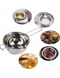 WANGZAIZAI 400ml 304 Stainless Steel Melting Bowl Melting Pot for Butter Melting Pot Stainless Steel High Quality Water Bath Melting Bowl for Chocolate Cheese Sugar Butter Cheese Caramel Candles - B09SDVVYZ9O