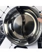 Yardwe Yinyang Hot Pot Cooking Pan Stainless Steel Dual Site Hot Pot Cooker Gas Stove Induction Cooking Pot Soup Stock Pot Shabu Cookware with Handle 30cm - B09B2F4H7JX
