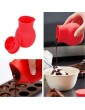 Yihaifu Chocolate Melting Pot Silicone Baking Pouring pouring jug Tool Red Microwave Butter Melter Heat Nonstick - B08VGGG793M