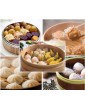 ANNIUP 5 Pieces Cotton Steamer Liners 32 CM Breathable Steamer Mesh Mat Square Non Stick Pad Air Fryer Liner Steaming Dumplings Bread Buns Rice Supply Food Filter Cloth 12.5 Inch White - B07XJXHN26K