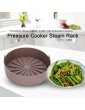 Caiqinlen Kitchen Supply Silicone Good Toughness Steam Basket Reusable for Home KitchenBrown - B09RJR8CFHO