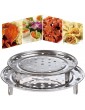 Faderr Steaming Rack Stainless Steel Round Steamer Rack Steaming Stand for Food 3 Legged Cooking Toolsize:22 - B0B2LKS4WRC
