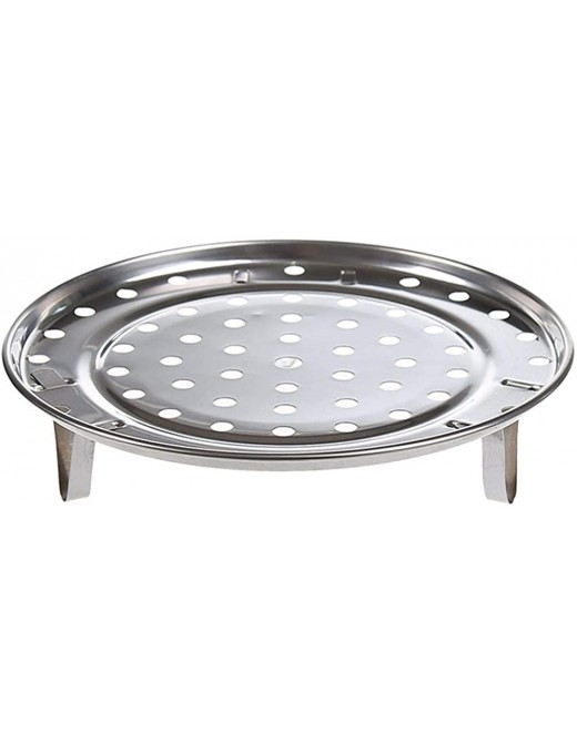 Faderr Steaming Rack Stainless Steel Round Steamer Rack Steaming Stand for Food 3 Legged Cooking Toolsize:22 - B0B2LKS4WRC