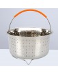 Kichvoe Stainless Steel Steamer Basket with Silicone handle Mesh Strainer Basket Vegetable Steamer Insert Egg Basket Pasta Strainer - B0B1D3VXJ6L