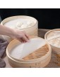 Reusable Steamer Liner Household Non- Stick Steamer Liner Cotton Bamboo Steamer Baking Cloth Steamer Pad for Rice Dim Sum24cm - B09B6TSD17M