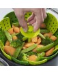 SJYDQ Cookware Plastic Steaming Vegetable Vapor Cooker Dish Foldable Steamer Color : A Size : 14 * 14 * 11.5cm - B0B1Q49LHWZ
