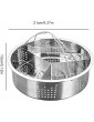 Stainless Steel Steamer Basket Rack Grid Basket Divider Trio Separator Pressure Cooker Accessories Cooker Accessories for Cooking - B09R7NFXDHM