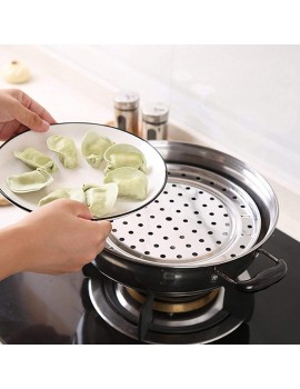 Steam Holder Stainless Steel Steam Rack Round Steaming Tray Insert for Pots Pans Crock Pots with Supporting Feet S:Diameter20cm - B095PLR3T7K