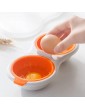 2 Pcs Microwave Eggs Poacher Double Cup Egg Boiler Edible Silicone Drain Egg Cooker Set for Kitchen Cooking Gadget Tools - B0B28PMYR6R