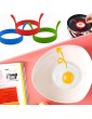 4 Pack Silicone Egg Rings 3.1Inch Non Stick Egg Moulds Egg Cooking Rings Heat-Resistant Pancake Rings Round Egg Ring Mold for Frying Perfect Fried Eggs Mcmuffin Crumpets（4 Colour） - B097D2RL3FX