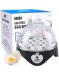 ANSIO Egg Boiler Electric Egg Cooker Egg Poacher & Omelette Maker- up to 7 Egg Capacity Electric Egg Maker Soft | Medium | Hard Boiled Eggs- Black - B09C8M5VHTI