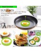 Bosdontek 4PCs Set Egg Cooking Moulds Egg Poacher Egg Cooking Cups Egg Rings Mould Non Stick Easy to Cook Perfect Poached Eggs and Fried Eggs Egg Cooker Set - B07CXHNF8HP