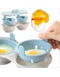 Chalkalon Microwave Egg Poacher Cookware Double Cup Dual Cave High Capacity Design Egg Cooker Ultimate Collection Egg Poaching Cups Microwave Steamer Kitchen Gadget - B081QFKSY5M