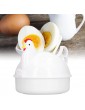 Egg Cooker 4 Eggs Egg Poacher Chicken Shaped Microwave Eggs Boiler with Lid Eggpod Steamer for Home Kitchen Use - B09JP6NFPGI