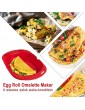 Egg Omelette Maker Microwave Omelet Pan Non Stick Silicone Omelette Maker Foldable Omelette Tool Egg Roll Baking Pan Suitable for Families College Students Offices Workers - B095S4MB71S