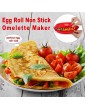 Egg Omelette Maker Microwave Omelet Pan Non Stick Silicone Omelette Maker Foldable Omelette Tool Egg Roll Baking Pan Suitable for Families College Students Offices Workers - B095S4MB71S