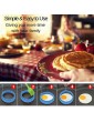 Egg Ring 4PCS Non Stick Silicone Egg Rings Pancake Mold Round Cooking Mould Multicolor - B07DDJ86FLT