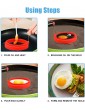 Epoch-Making 4 PCS Silicone Egg Rings Cooking Egg Rings Non Stick Perfect Fried Egg Mold or Pancake Rings - B08G5413NME