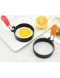 EPRHY Round Egg Rings Non Stick Stainless Handle Fried and Poached Egg and Nonstick Pancake Cooking Rings 2Pcs - B07TC95BQSO