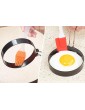 EPRHY Round Egg Rings Non Stick Stainless Handle Fried and Poached Egg and Nonstick Pancake Cooking Rings 2Pcs - B07TC95BQSO