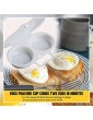 Microwavable Cooker Egg Poacher Eggs Breakfast Egg Cookware With Two Hinged Flip Compartments Bpa Free Home Kitchen Gadgets Multifunctional Tools Pack Of 1 egg - B09VFQXLLWH