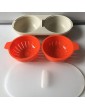 Microwave Egg Poacher 2 Cup Draining Egg Boiler Non-Stick Feature Cookware High Capacity Design Egg Cooker Kitchen Poached Egg Mold Tools Blue+Red - B093Z3FRTTZ