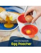 Microwave Perfect Egg Poacher Non Stick Double Cup Egg Boiler Edible Silicone Drain Egg Boiler Set Microwave Egg Poacher 2 Eggs Kitchen Cooking Baking Steam Poached Egg Maker Gadget - B09SZC6BVKW