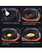 Non-Stick Egg Rings 2 pcs Stainless Steel Poachette Rings for Fried and Poached Eggs Crumpets Mini Pancakes and Yorkshire Puddings Suitable for Egg Poacher Pan Cookware Boiler Steamer - B08BZ5XB31W