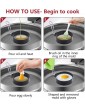RUNYA Egg Rings Non Stick for Frying for Fried Eggs Pancakes Mcmuffin Omelettes Crumpets 2 Pack - B08FQTDS2XF